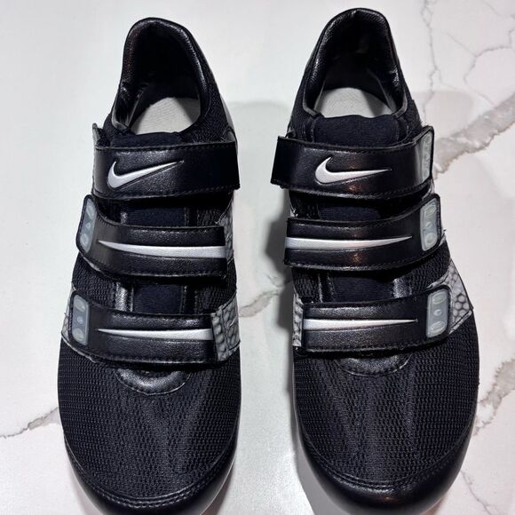 Nike Women’s Clip in Carbon Composite Cycling Shoes Black Silver Size 8 EU 39 - Picture 3 of 12